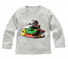 Longsleeve t-shirt met full color applicatie auto's